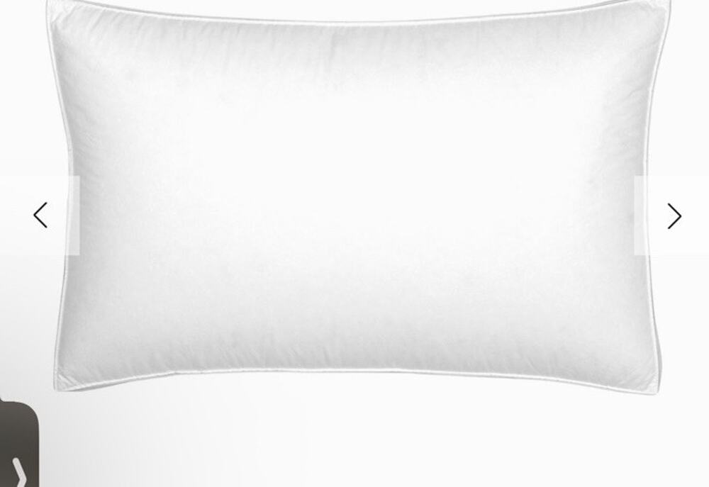 Yves Delorme Prestige Medium Pillow White Goose Down Queen $370 NEW